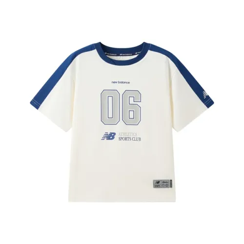 New Balance NB T-рубашка Слоновая кость для детей 3-7 лет