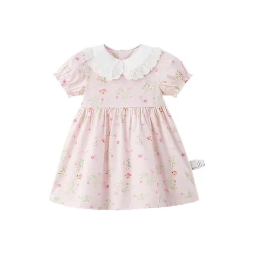 PAW IN PAW Cartoon Bear Кружево Украшения Отложной воротник Платье Дети Возраст 3-7 лет