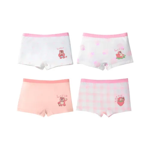 Disney Strawberry Bear Series Нижнее белье 4 шт Детское