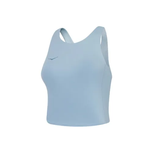 HOKA ONE ONE ELARO CROP Бюстгальтер Спорт Жилет Женские Кристальный камень Синий