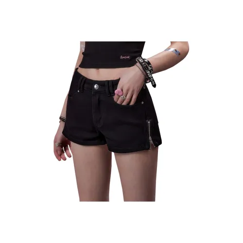 UNIFREE Джинсовые шорты Женские Черные