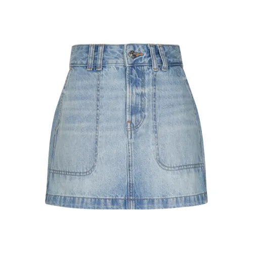 Calvin Klein Джинсовые короткие юбки Женские Светло-синие