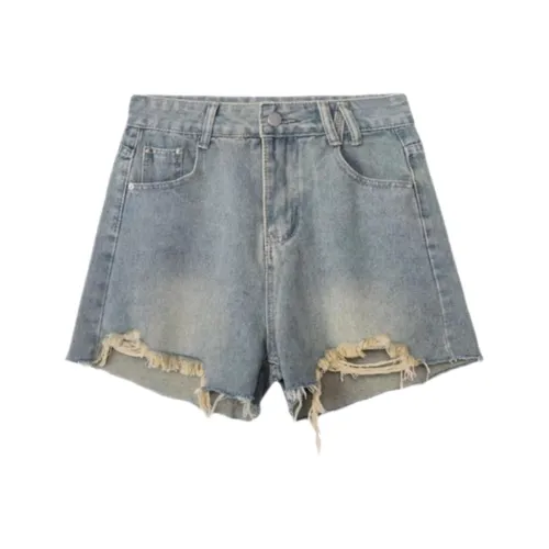 ABBY GODDESS Джинсовые шорты Женские Светло-синие
