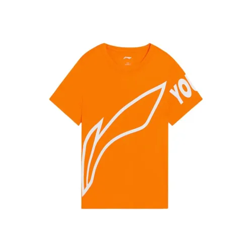 LINING YOUNG Sports Life Collection T-Shirt SS25 Ice Orange Baby