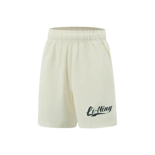 LINING YOUNG Теннис Шорты Детские Ванильно-Белые