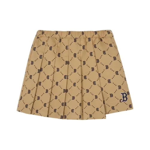 Юбка MLB Base Logo Boston Red Sox Бежево-желтая для девочки