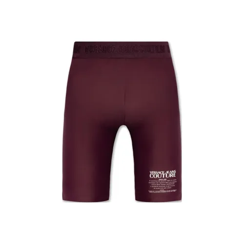 VERSACE JEANS COUTURE Спортивные шорты Женские Бордовый