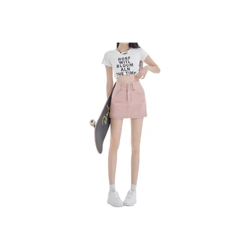 FOREVER 21 Джинсовые короткие юбки Женские