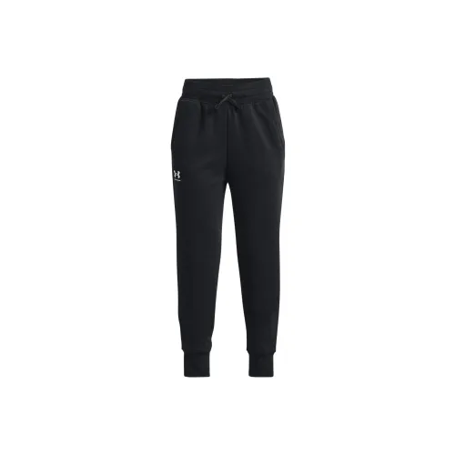 Under Armour UA Rival Вязаные Тренировочные Штаны Детские Черные
