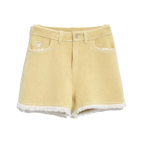 Barrie SS24 Джинсовые шорты Женские Желтые