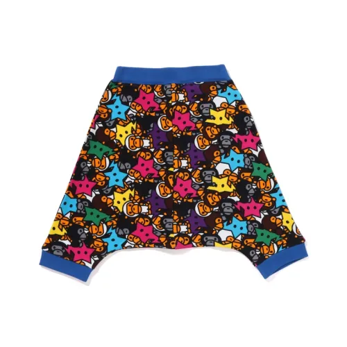 Детский A BATHING APE Вязаные Тренировочные Штаны SS25 Многоцветные MLX