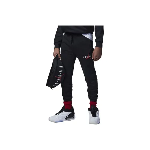 NIKE Черные Kids Вязаные Тренировочные Брюки