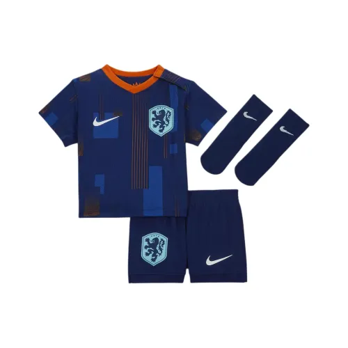 nike Kids Комплекты Нидерланды 2024 Stadium Гостевой Вакуум Синий Младенец и Малыш