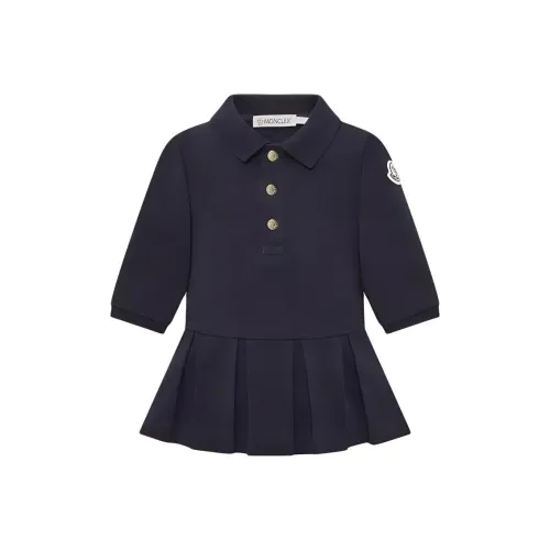 Moncler Малыш Платье Ночной синий Infant And Toddler