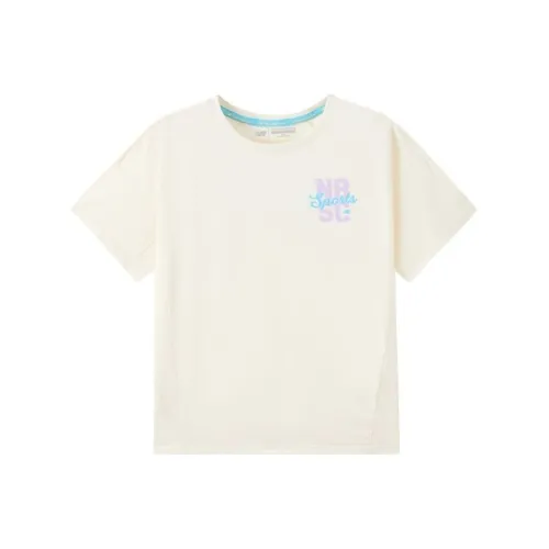 New Balance совместный бренд NBSC T-рубашка Слоновая кость для детей 3-7 лет