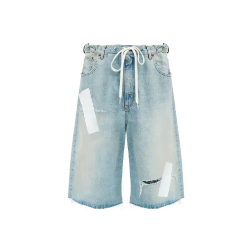 MM6 MAISON MARGIELA FW24 Джинсовые шорты Женские Светло-синие