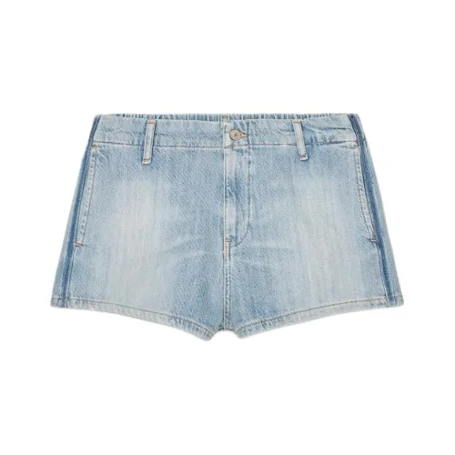 ZARA Trf Светло-синие Женские Джинсовые Шорты
