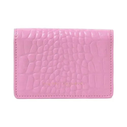 BEAMS Status ANXIETY Коллаборация Коровья кожа Держатель для карт Женские Розовый