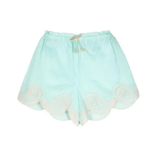 Zimmermann SS24 Шорты Детские Aqua Blue