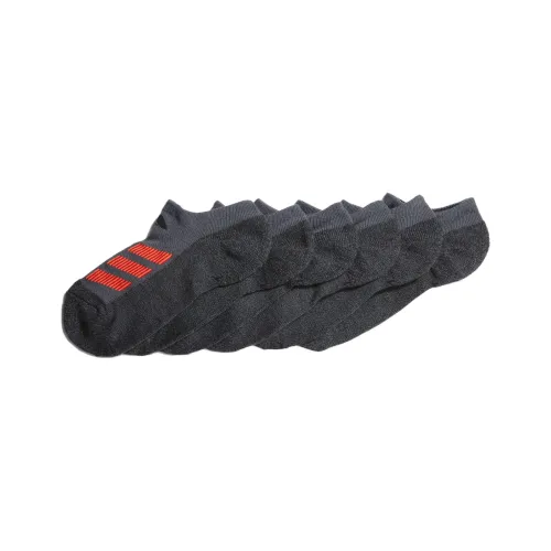 Adidas CUSHIONED ANGLE Stripe No Show SOCKS 6 PAIRS Kids SOCKS 6 пар Onyx Серый Детский
