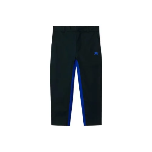Burberry FW23 Вязаные спортивные брюки для детей морской цвет черный