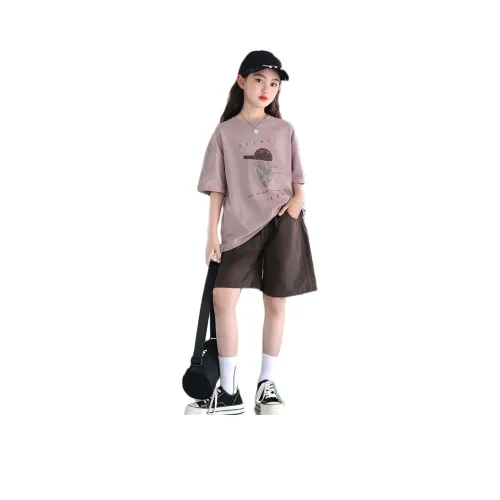 MY LITTLE PONY Повседневная спортивная одежда Серый Фиолетовый T Хаки Шорты Детский