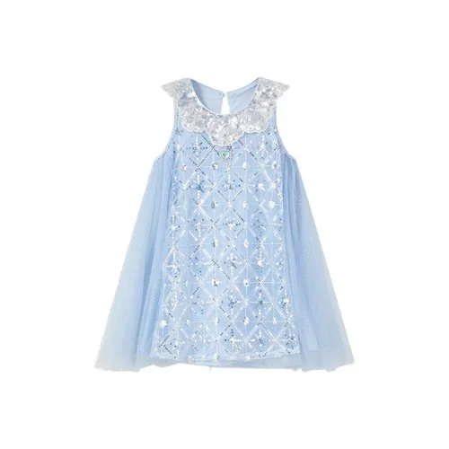 Disney Платье Frozen Collection SS25 Синий для детей 3-7 лет