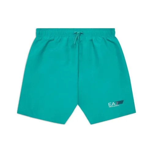 EMPORIO ARMANI Плавательные шорты EA7 SS24 Морской зеленый Детский