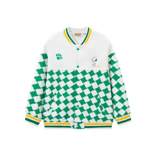 SNOOPY Бейсбольная куртка зеленого цвета для детей в возрасте 3-7 лет