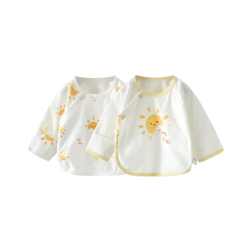 TongTai Все Season Детская одежда 0-3 месяца Новорожденный Открытая паховая область Комбинезон Мужской и Женский Детский Домашний Топ 2 штуки Детский