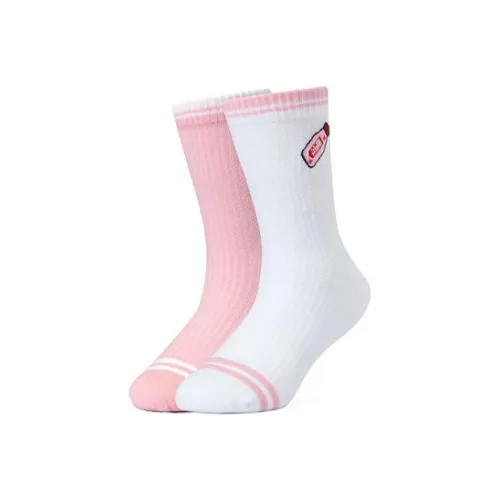 Skechers Hankou No. 2 Factory Joint Series 2 шт Розовый/Белый/01YT Kids Носки