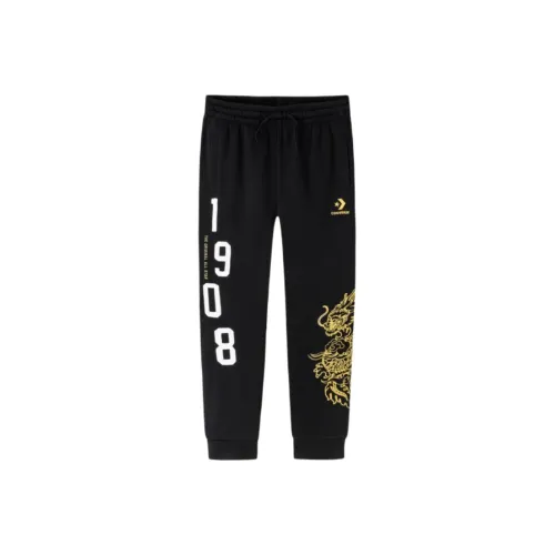 Конверс Год дракона Серия CNY Умеренный Повседневные штаны Весна-осень Детский Глубокий черный