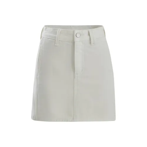Wen Shan Джинсовые короткие юбки Женские Экрю