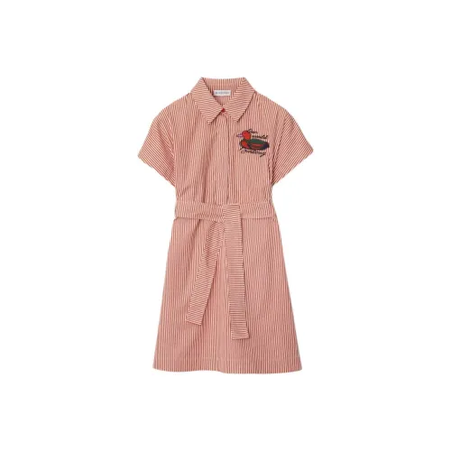 Burberry Платье Темно-оранжевое Детское