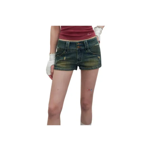 UNIFREE Джинсовые шорты Женские Винтажные синие