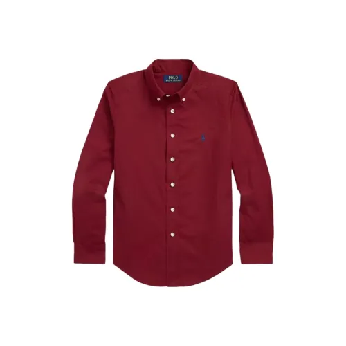 Polo Ralph Lauren Рубашка SS24 Темно-красная Детская
