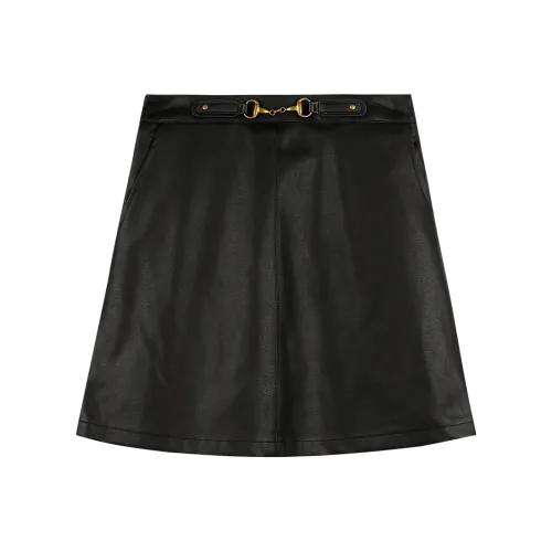 Migu Кожаные короткие юбки женские