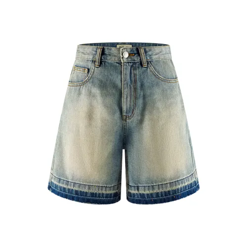 A21 Джинсовые шорты Женские Светло-Средний Синий