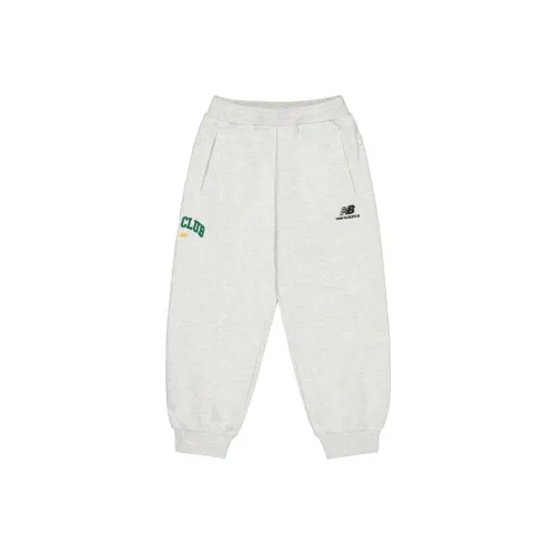 New Balance совместные вязаные тренировочные брюки для детей серые