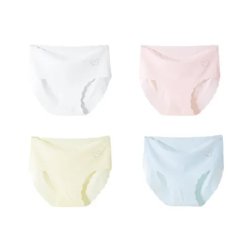 OVE 4 шт Белый+Розовый+Желтый+Синий Kids Трусы