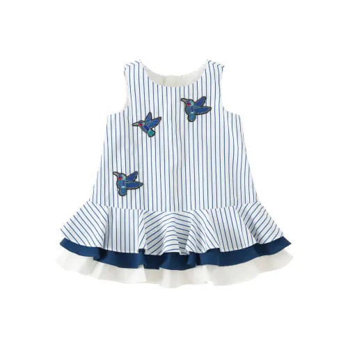 DAVE BELLA Платье Детское Синие Белые Полоски