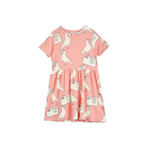 MINI RODINI Розовые Платья для Детей