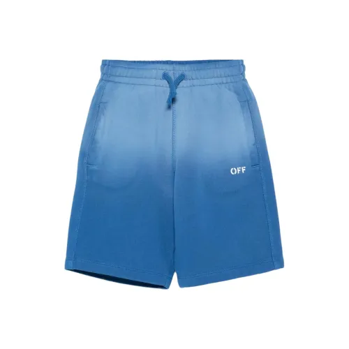 Off Белый и синий цвет Kids Short