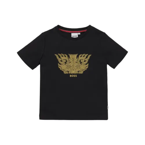 HUGO BOSS Черные Детские Рубашки T