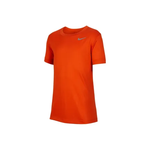 nike T-рубашка Университетский Оранжевый Подростки