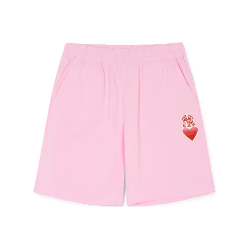 Mlb Base Logo New York Yankees KIDS Shorts Детские с принтом по всей поверхности Розовый