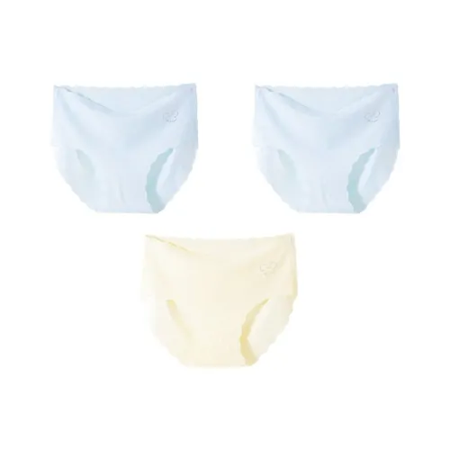 OVE Трусы для малышей 3 упаковки светло-синий + светло-синий + светло-желтый