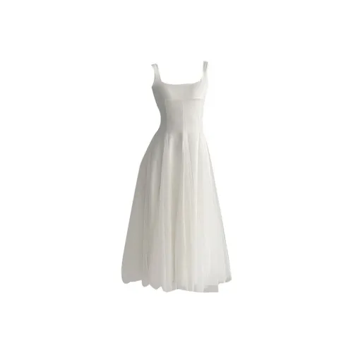 HUINIAN Снежно-горный белый Женские Слиплатья