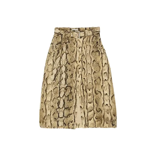 DRIES VAN NOTEN Верблюжий Женские Повседневные длинные юбки