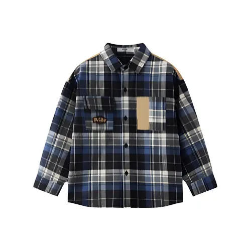 MQD Синяя клетка Школьный возраст Рубашки